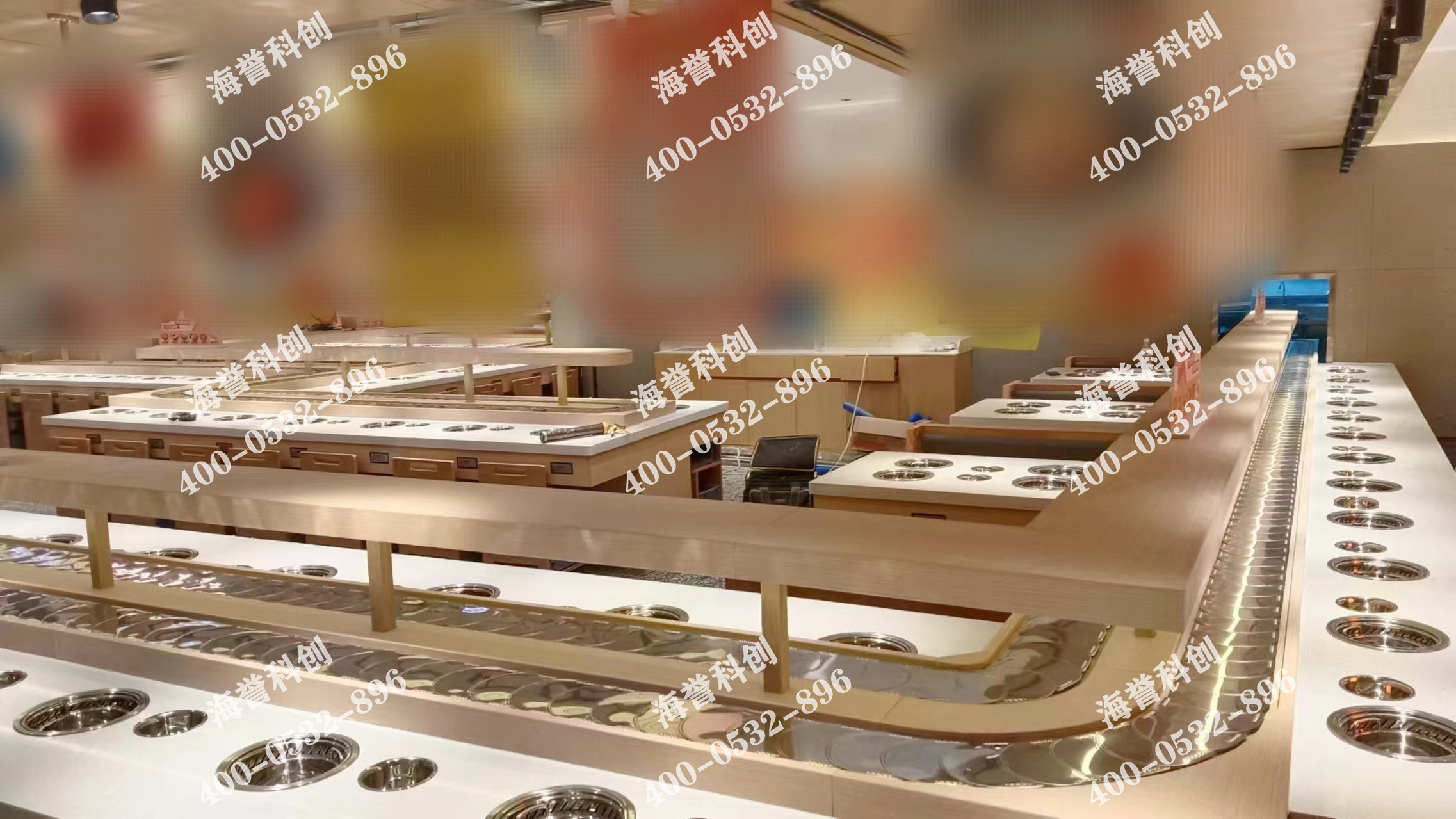 海誉科创山西单涮无烟小火锅设备安装完成